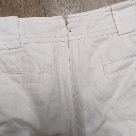 Banana Republic White Linen Blend Skirt - Picture 4 of 9